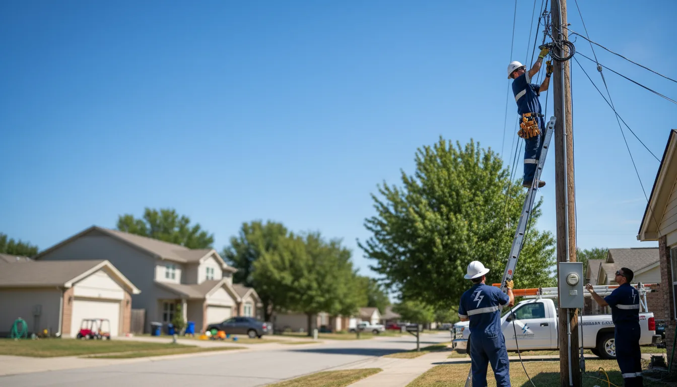 Residential electrician providing installation services in Matherville, IL